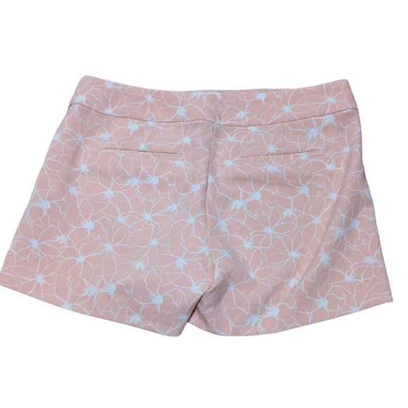 Banana Republic Women's 4 Peach Highwaisted Prima Cool Neutral Print Shorts - Picture 3 of 7